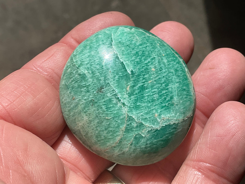 52g Small Amazonite Palmstone 1C