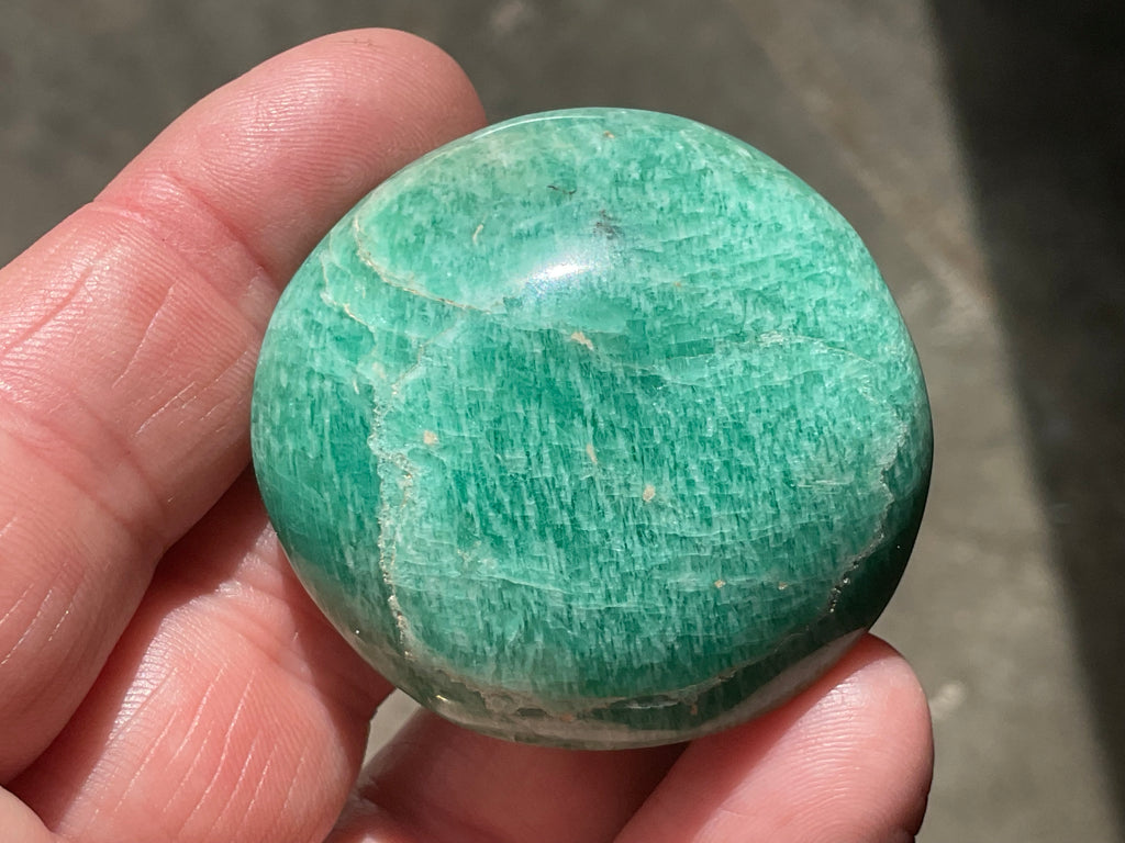 52g Small Amazonite Palmstone 1C