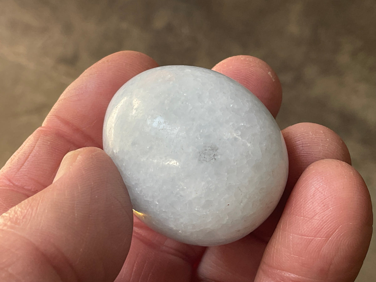 55g Pale Blue Calcite Egg 1D