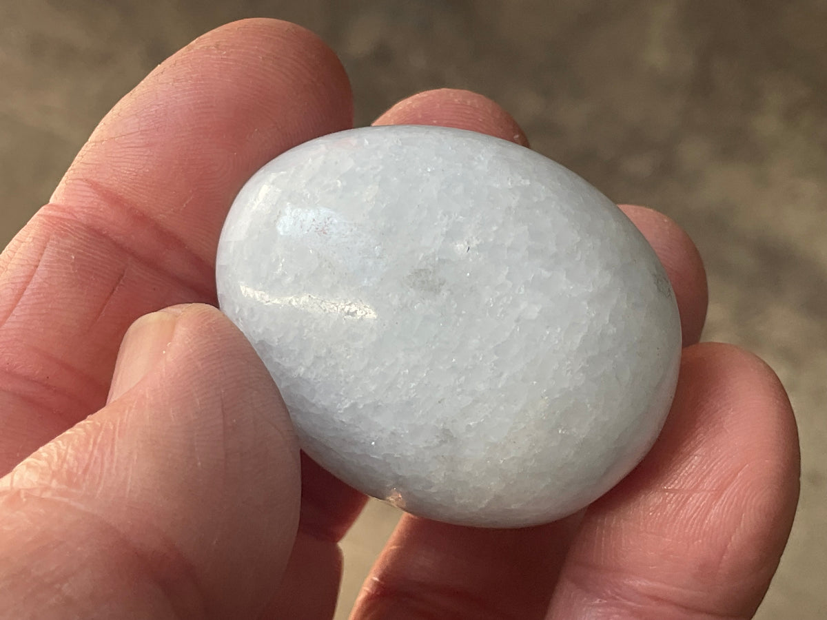 55g Pale Blue Calcite Egg 1D