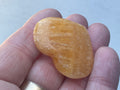 24g “Orange Fire” Calcite Heart 1A