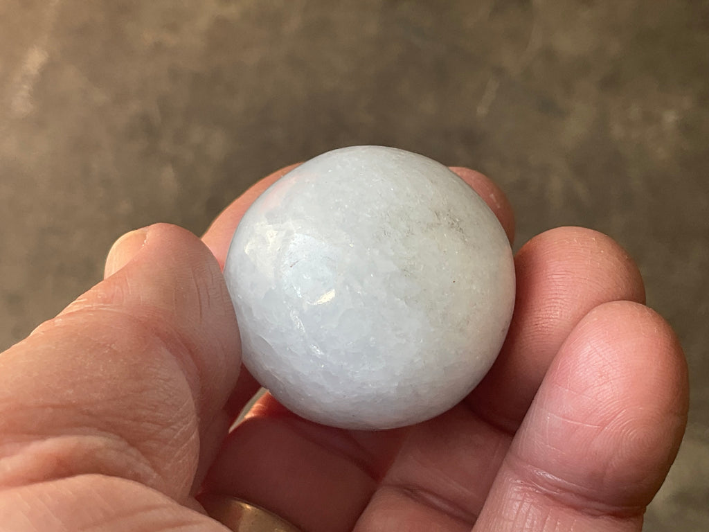 70g Pale Blue Calcite Egg 2A