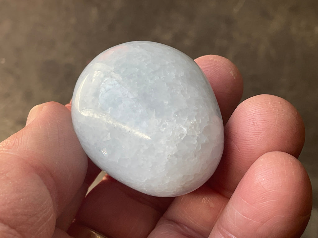 67g Pale Blue Calcite Egg 2B