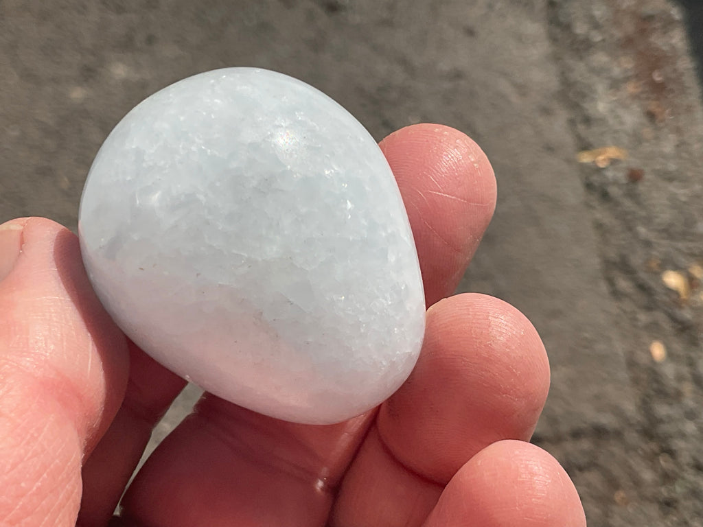 67g Pale Blue Calcite Egg 2B