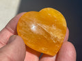 46g “Orange Fire” Calcite Heart 2B