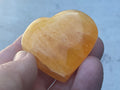 58g “Orange Fire” Calcite Heart 3A