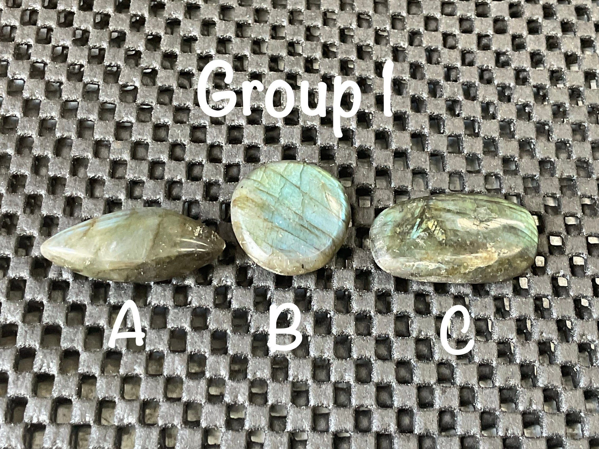 Labradorite Small Palmstone Group 1