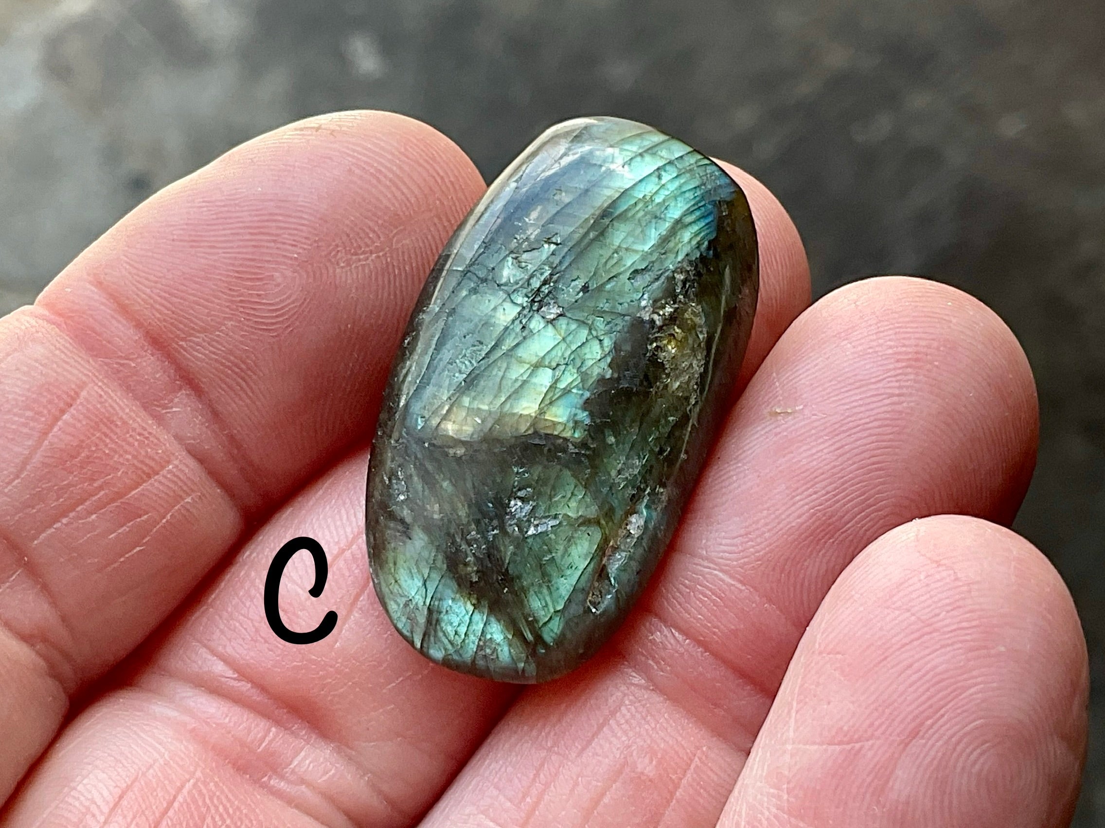 Labradorite Small Palmstone Group 1