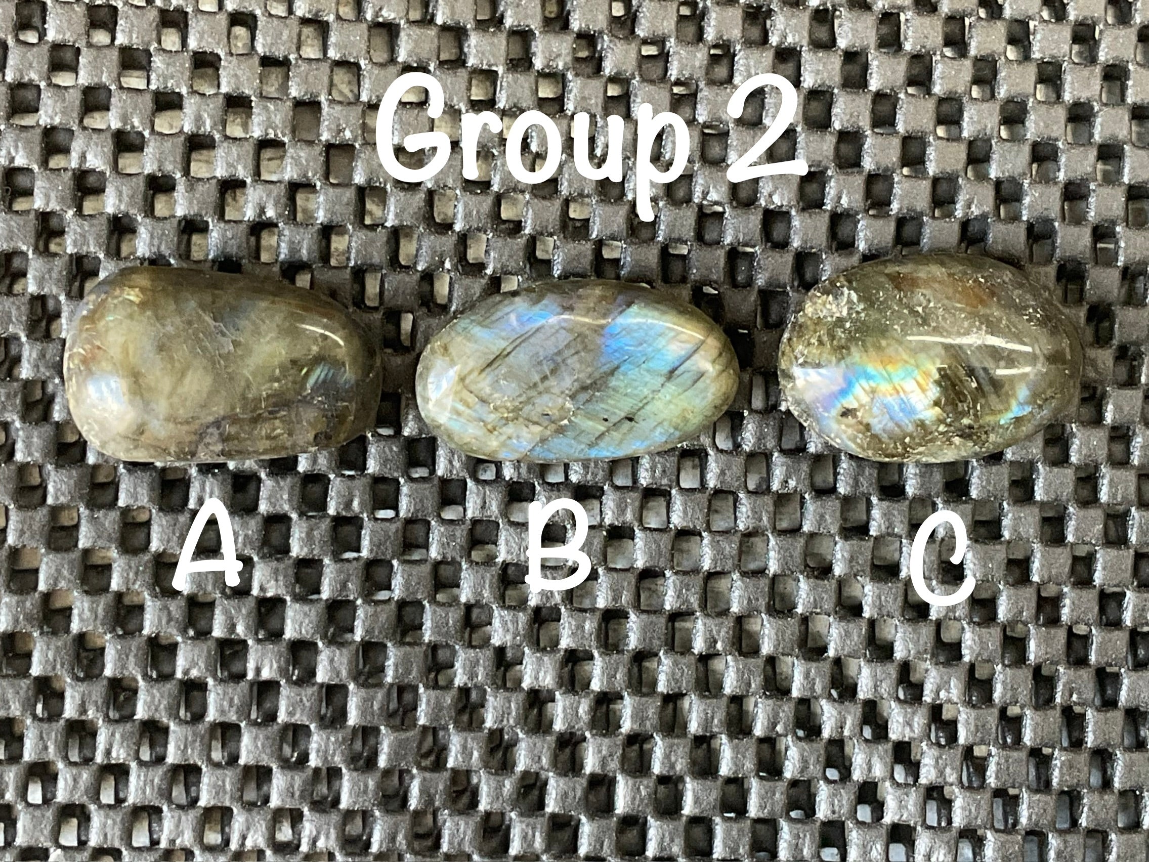 Labradorite Small Palmstone Group 2