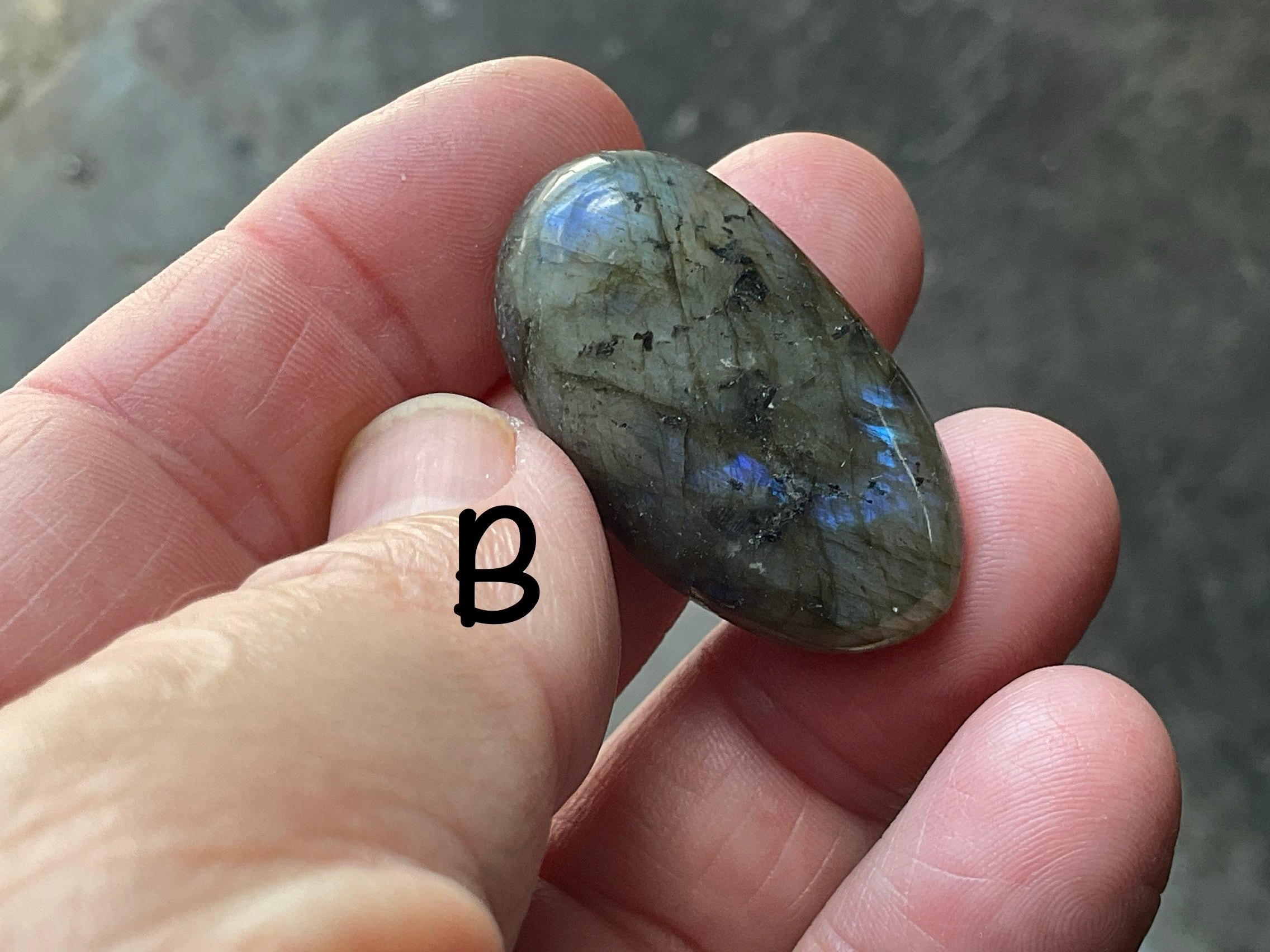 Labradorite Small Palmstone Group 2