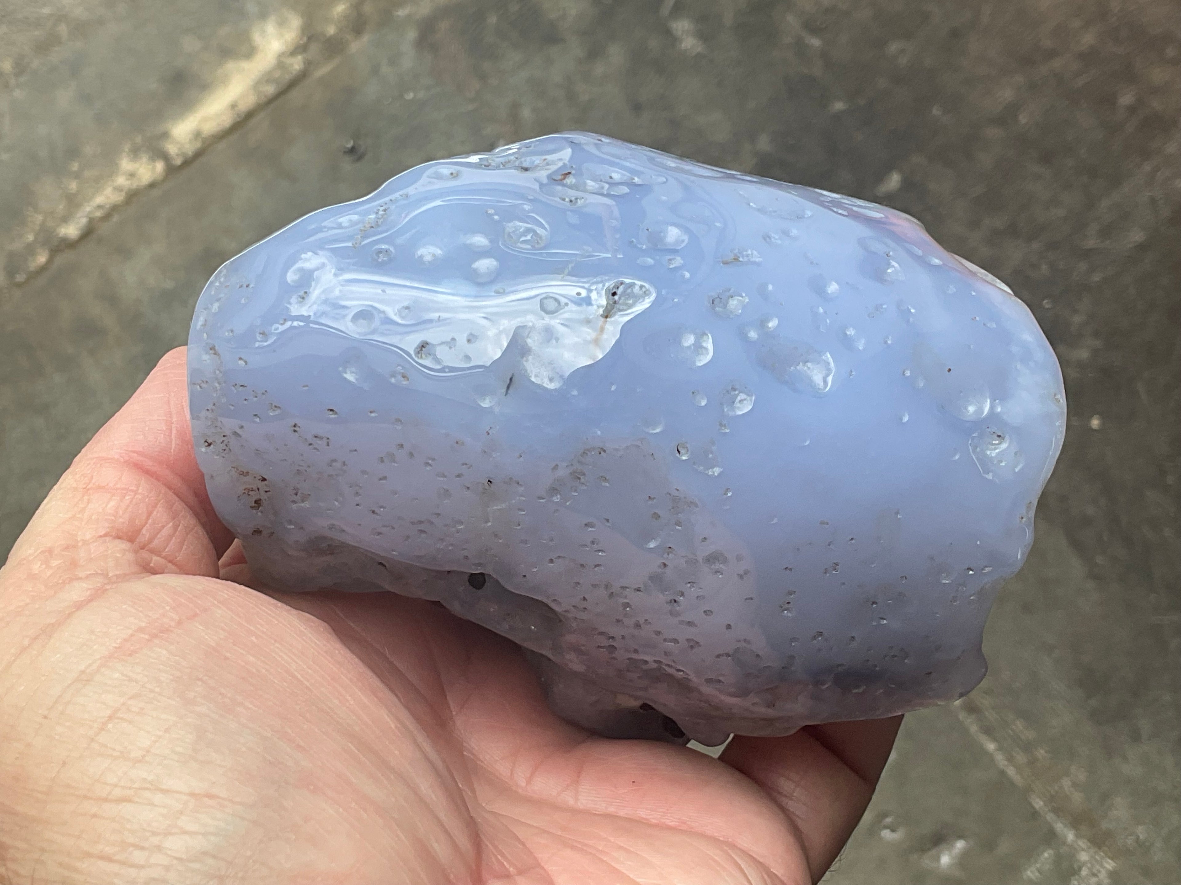 600g Blue Chalcedony Freeform 3C