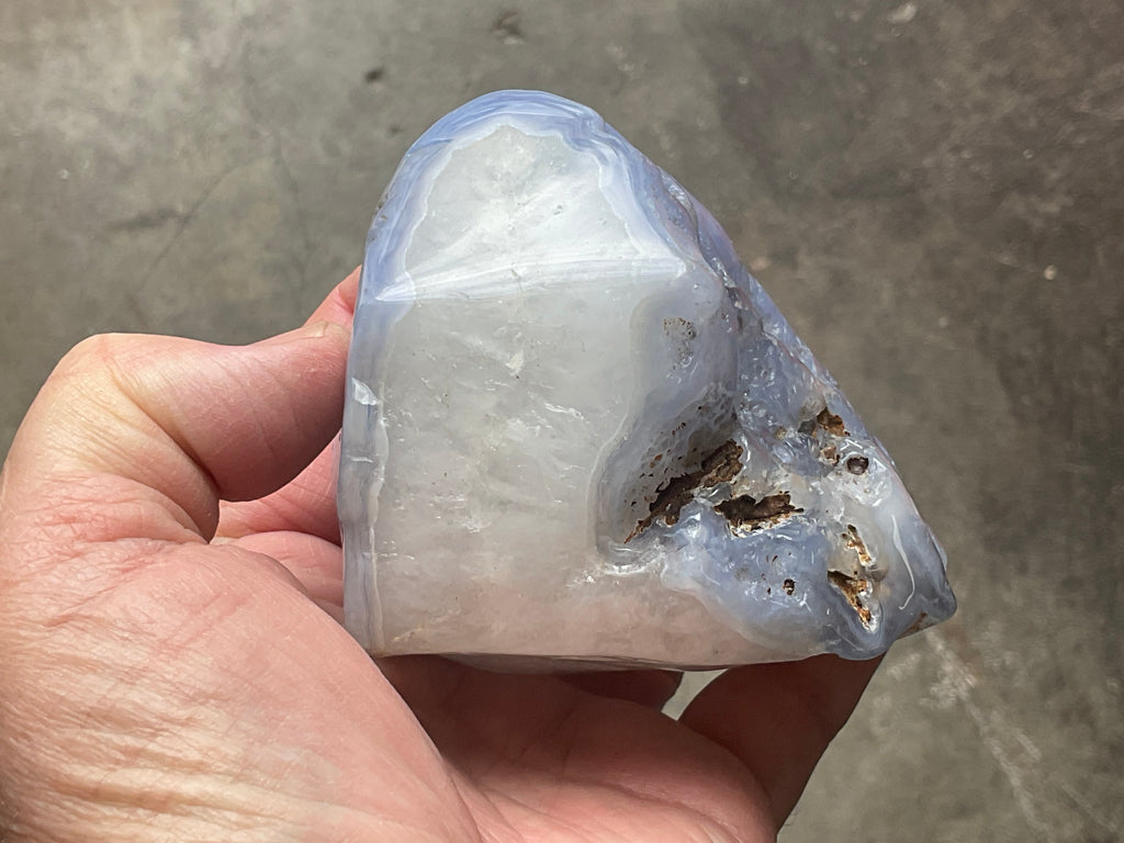 600g Blue Chalcedony Freeform 3C