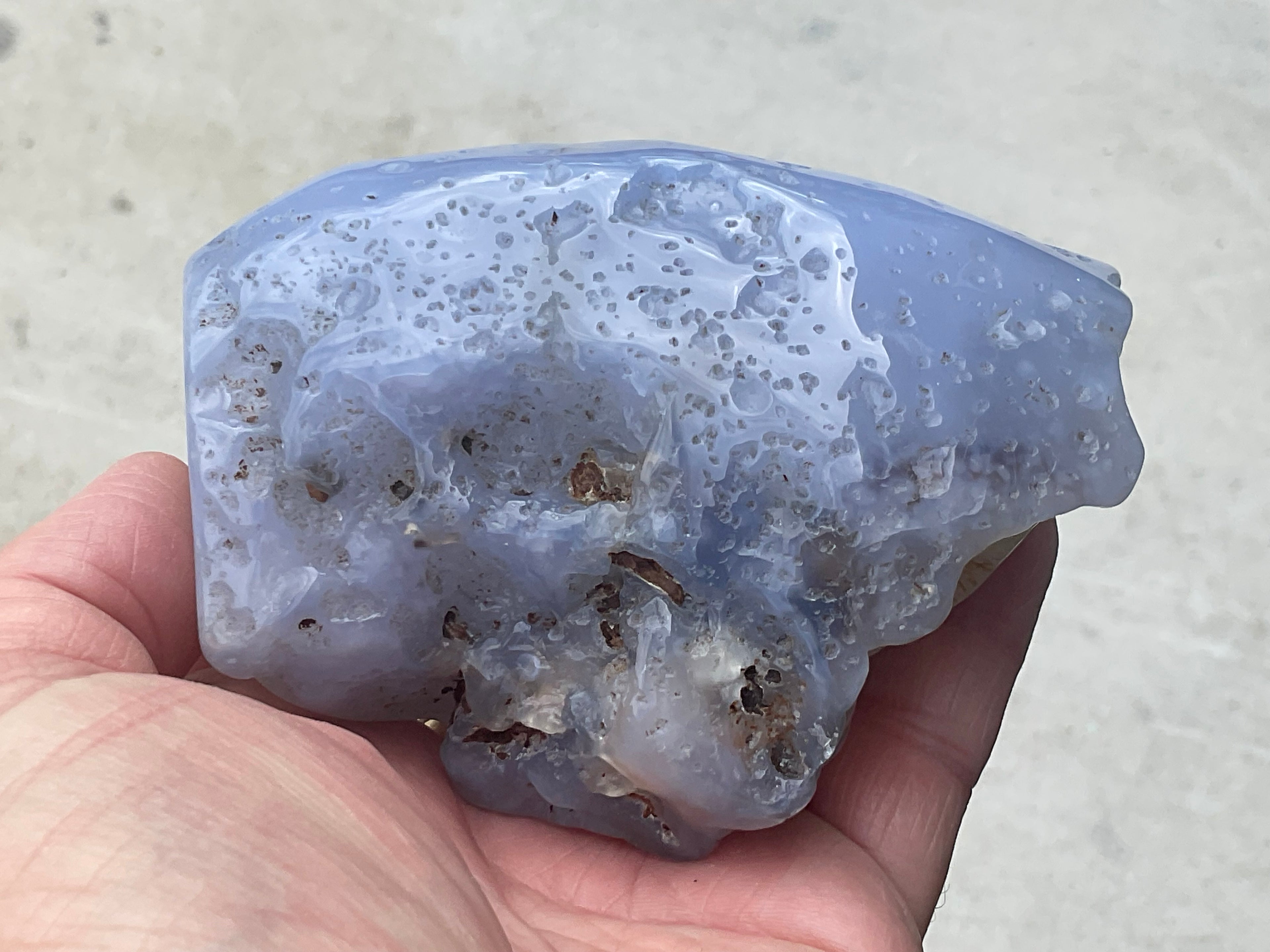 600g Blue Chalcedony Freeform 3C