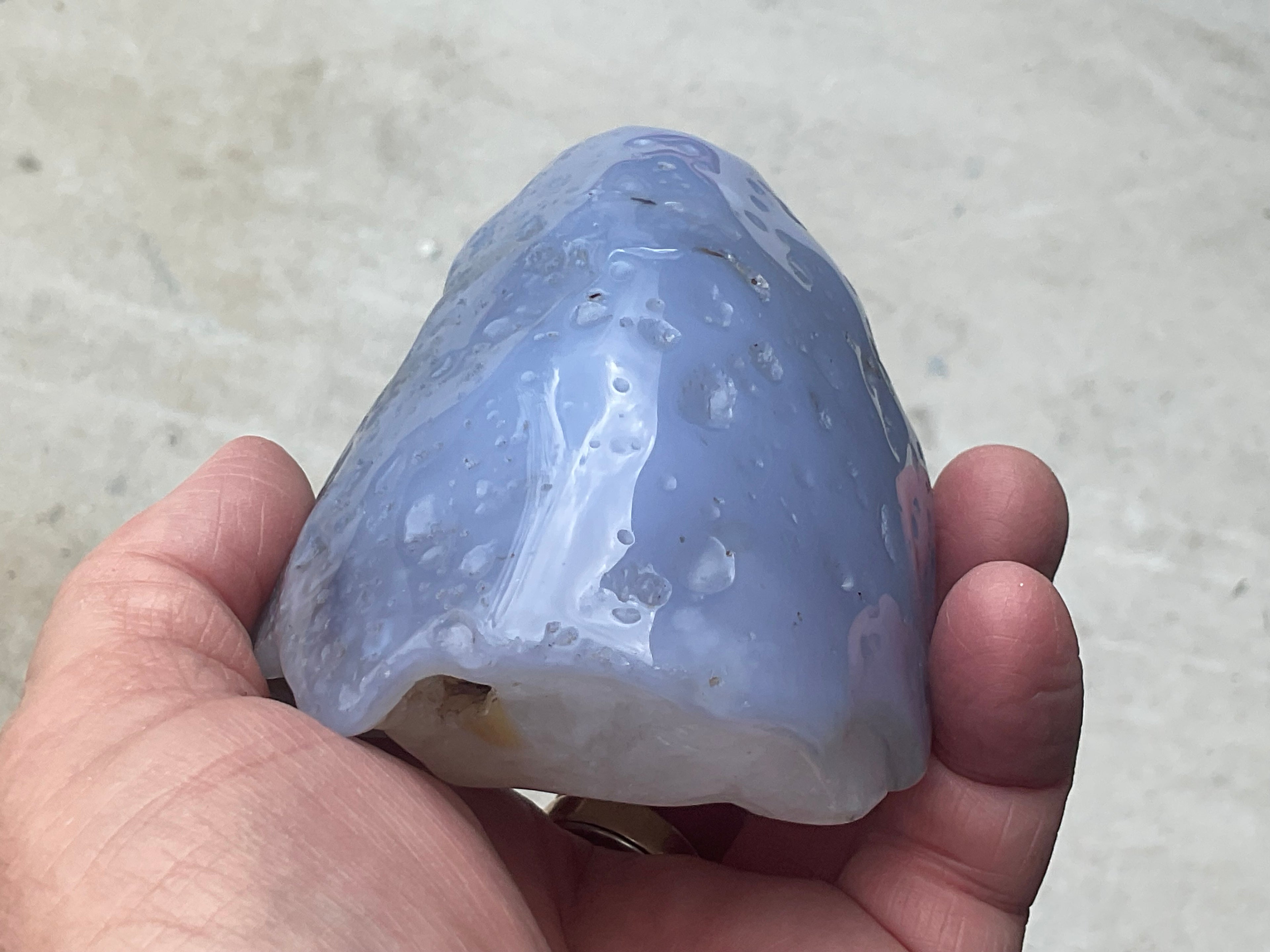 600g Blue Chalcedony Freeform 3C