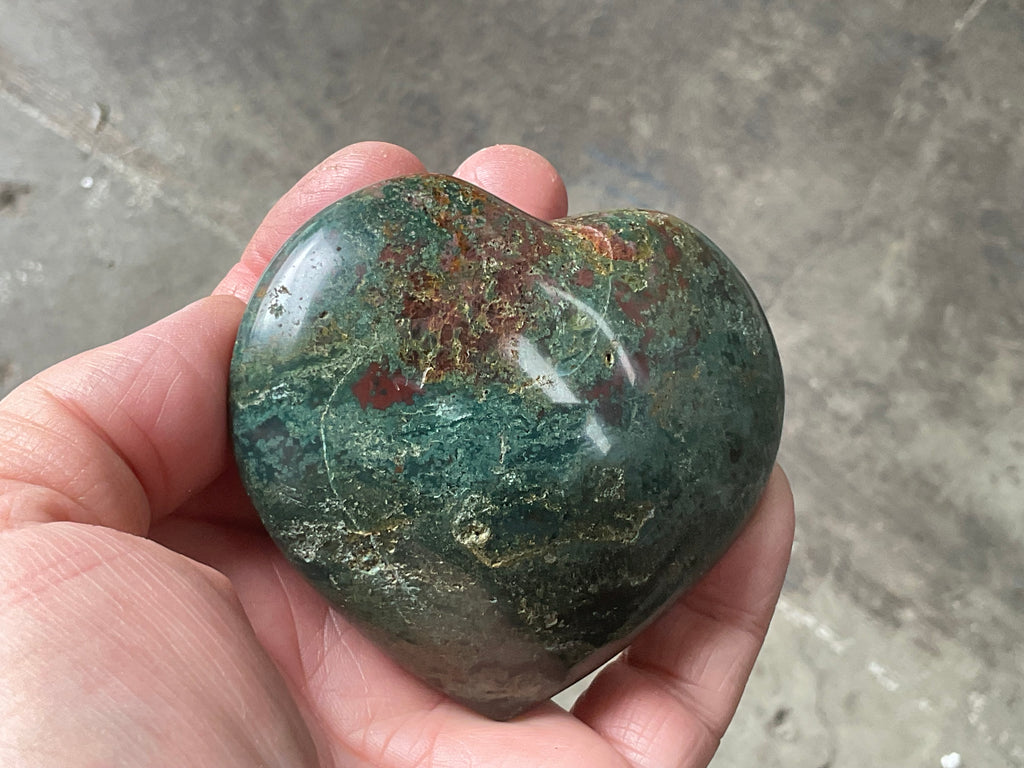215g Ocean Jasper Heart 3A