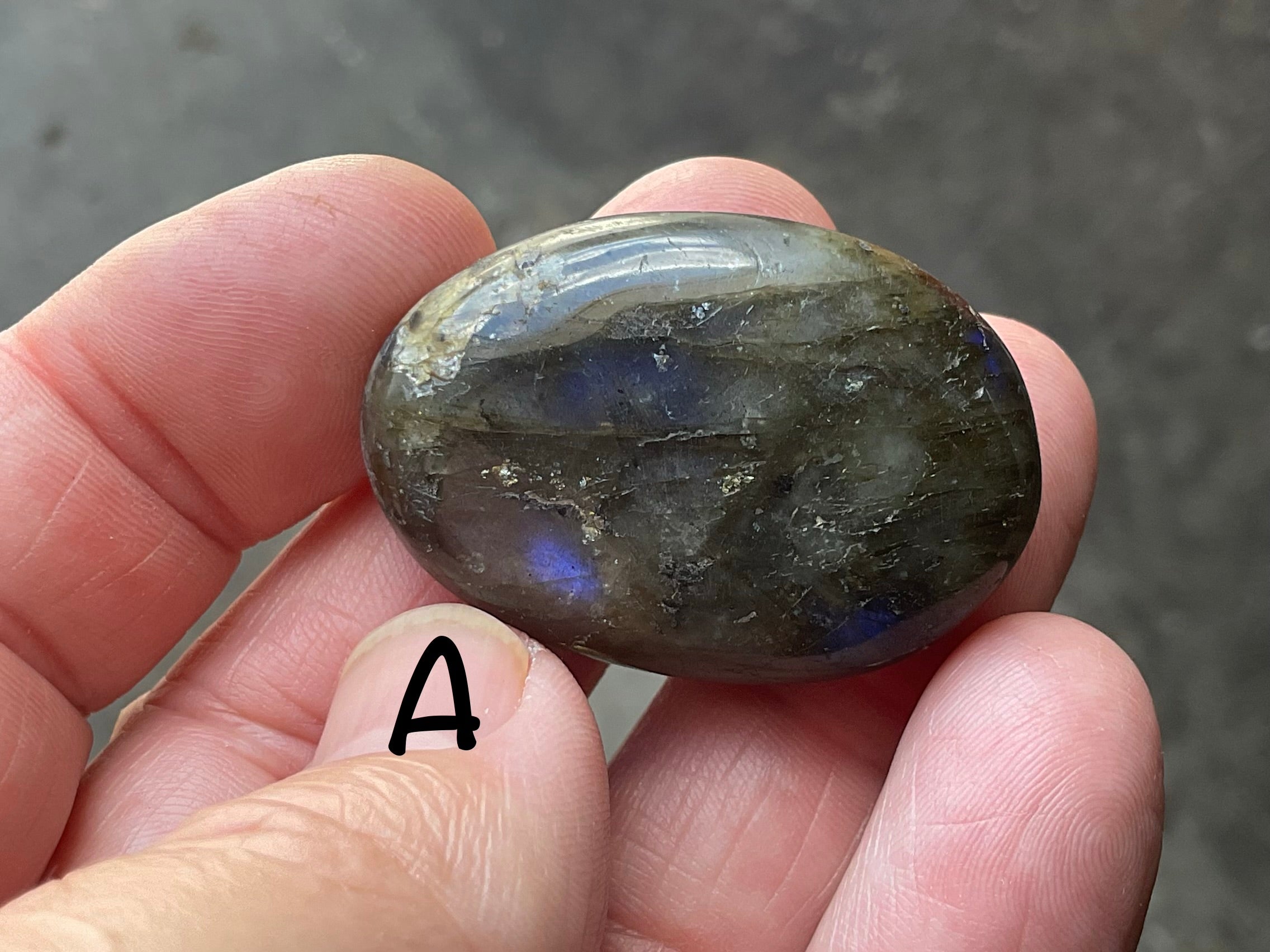 Labradorite Small Palmstone Group 3