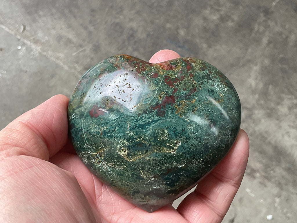 215g Ocean Jasper Heart 3A