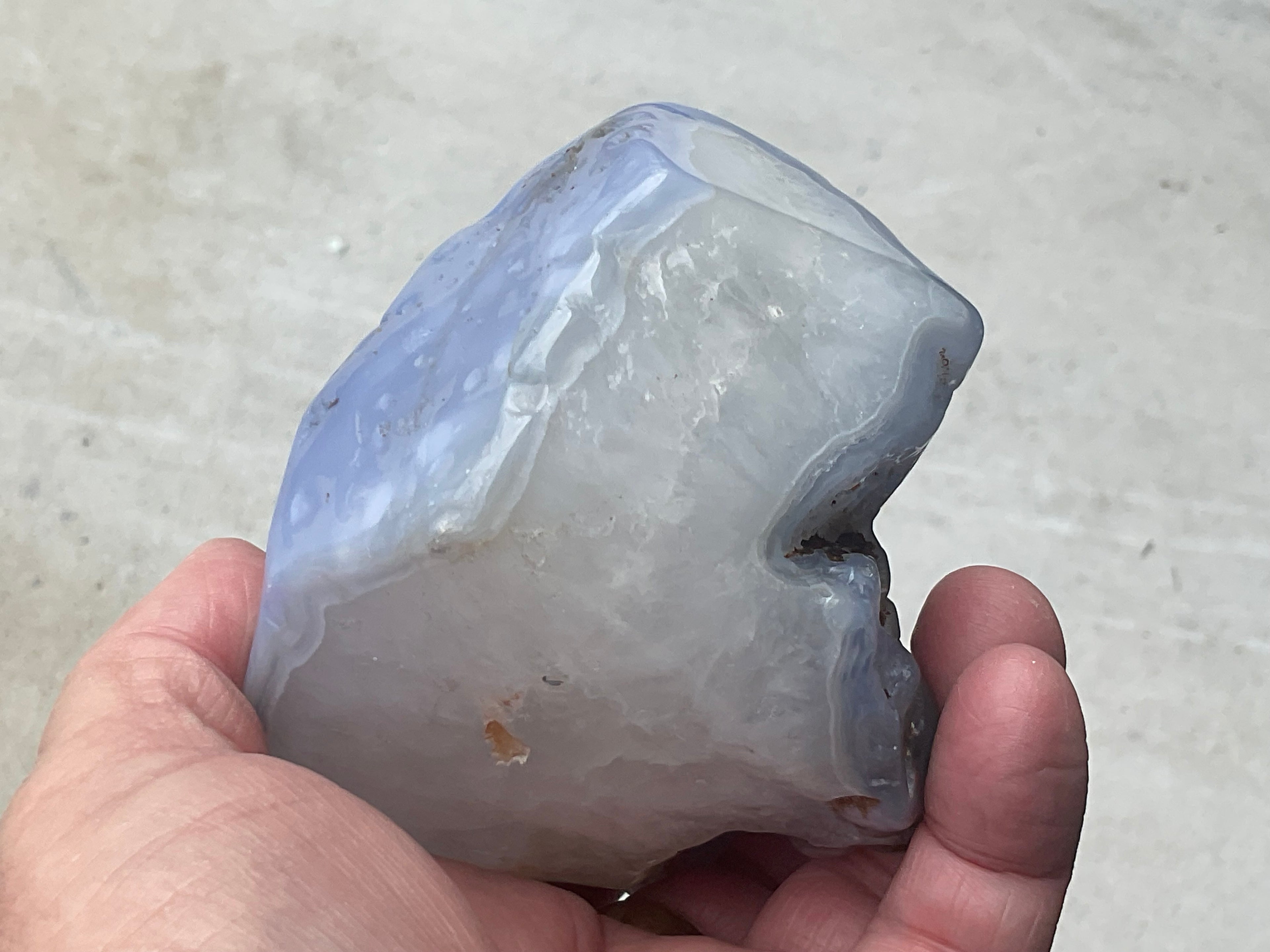 600g Blue Chalcedony Freeform 3C