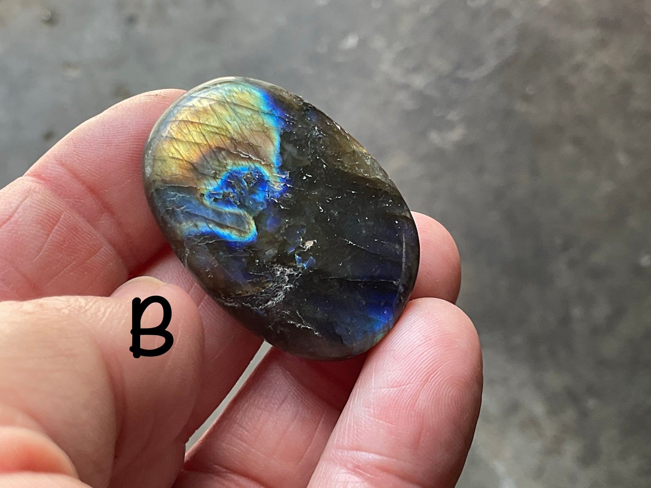 Labradorite Small Palmstone Group 3