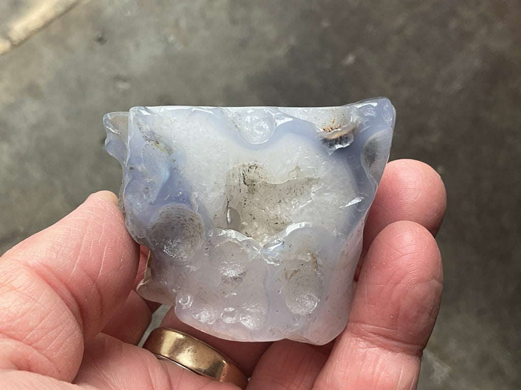 133g Blue Chalcedony Freeform 1B