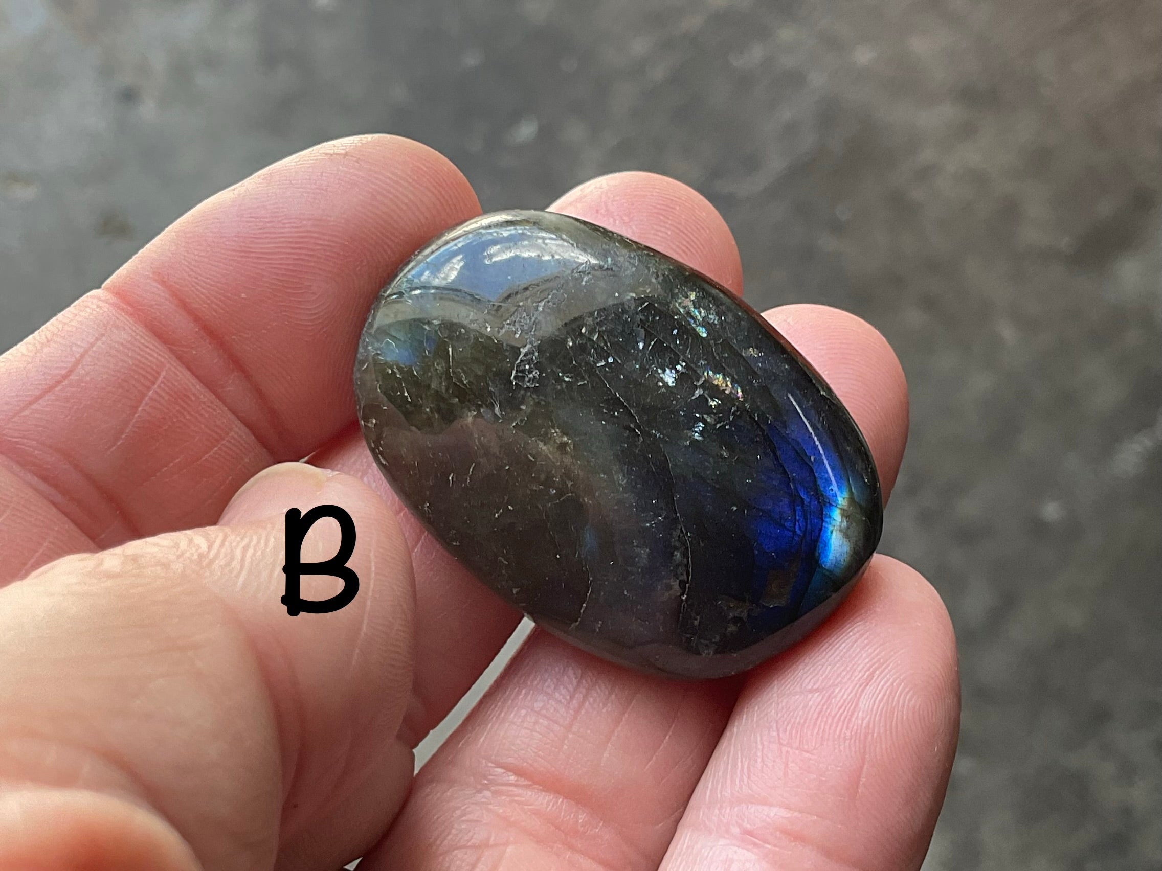 Labradorite Small Palmstone Group 3