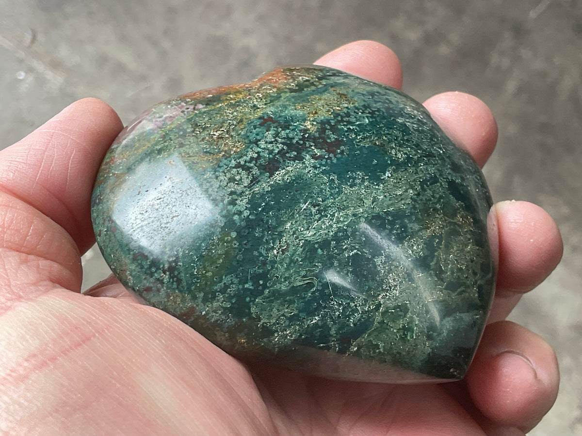 215g Ocean Jasper Heart 3A