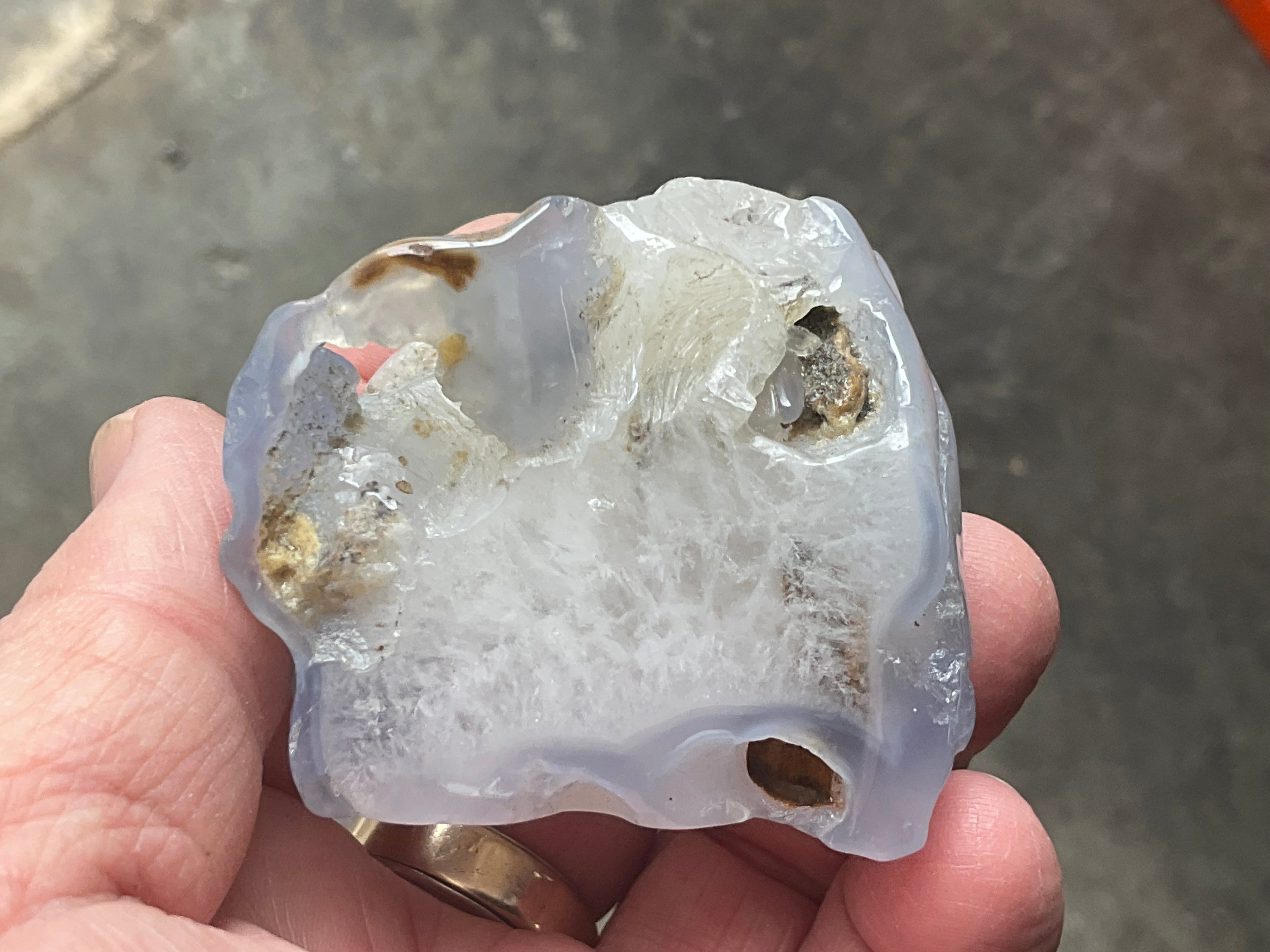 133g Blue Chalcedony Freeform 1B