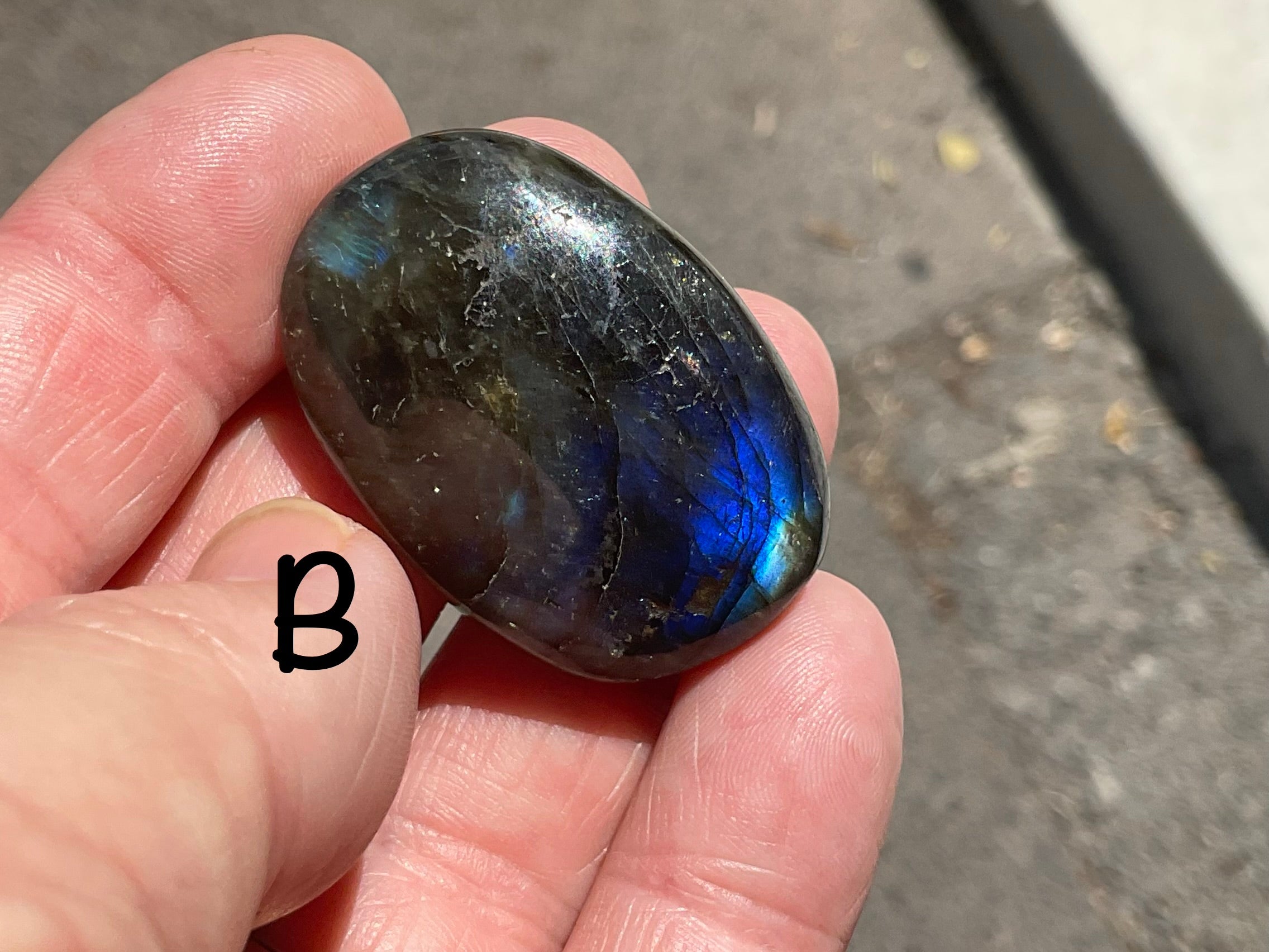 Labradorite Small Palmstone Group 3