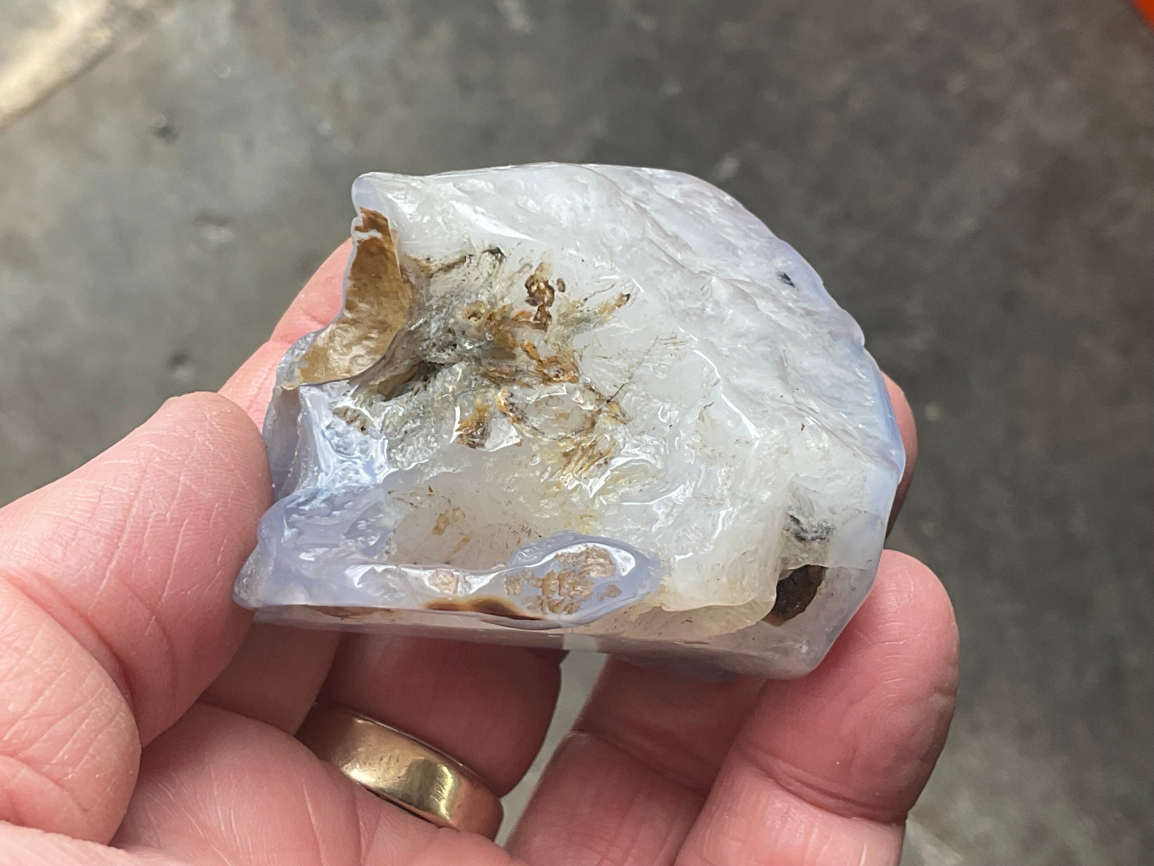 133g Blue Chalcedony Freeform 1B