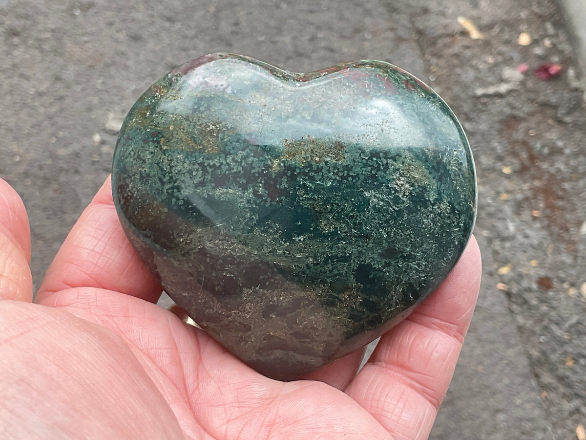 215g Ocean Jasper Heart 3A