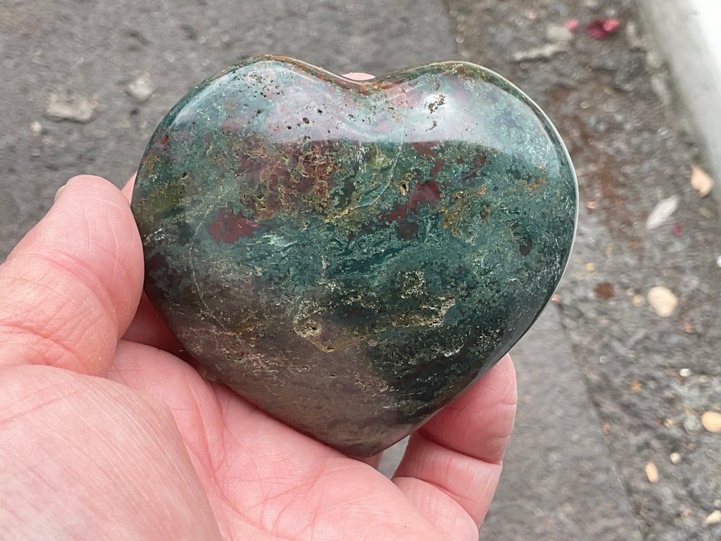 215g Ocean Jasper Heart 3A