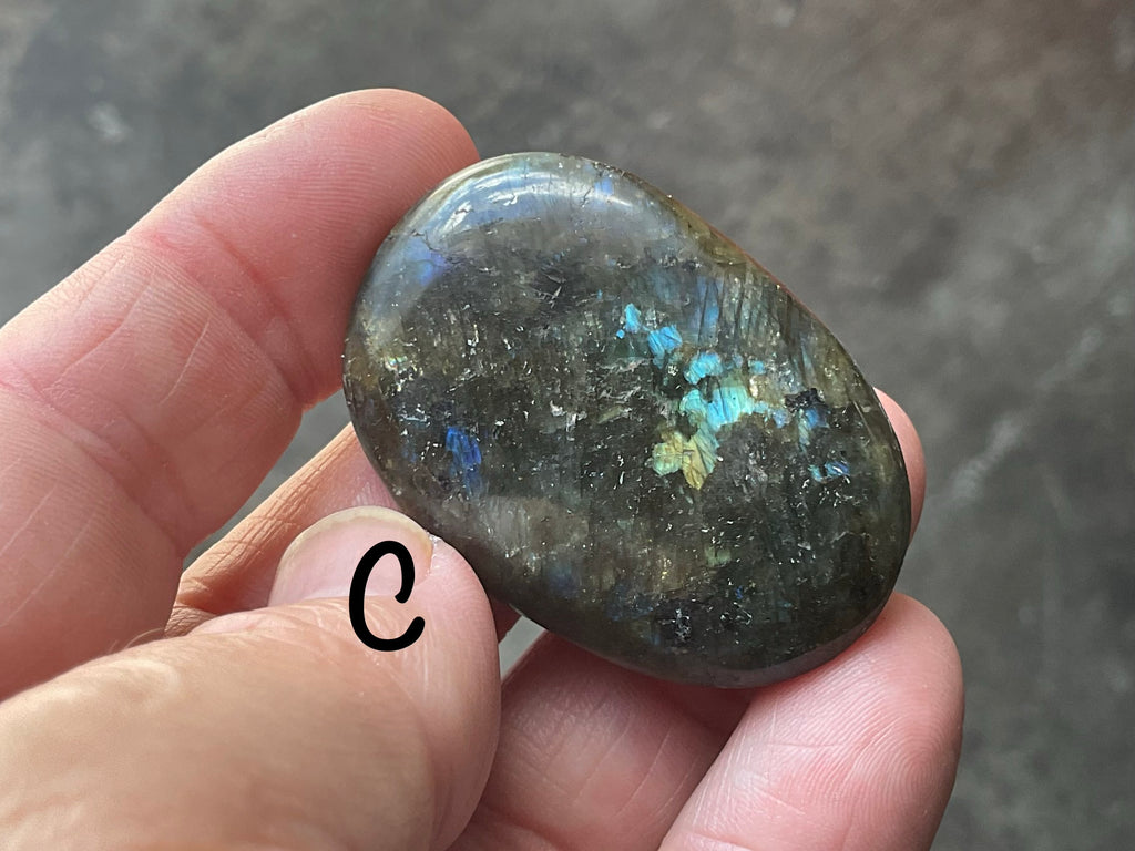 Labradorite Small Palmstone Group 3