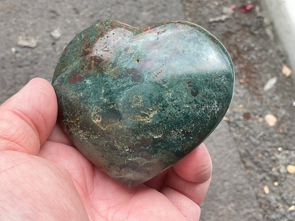 215g Ocean Jasper Heart 3A