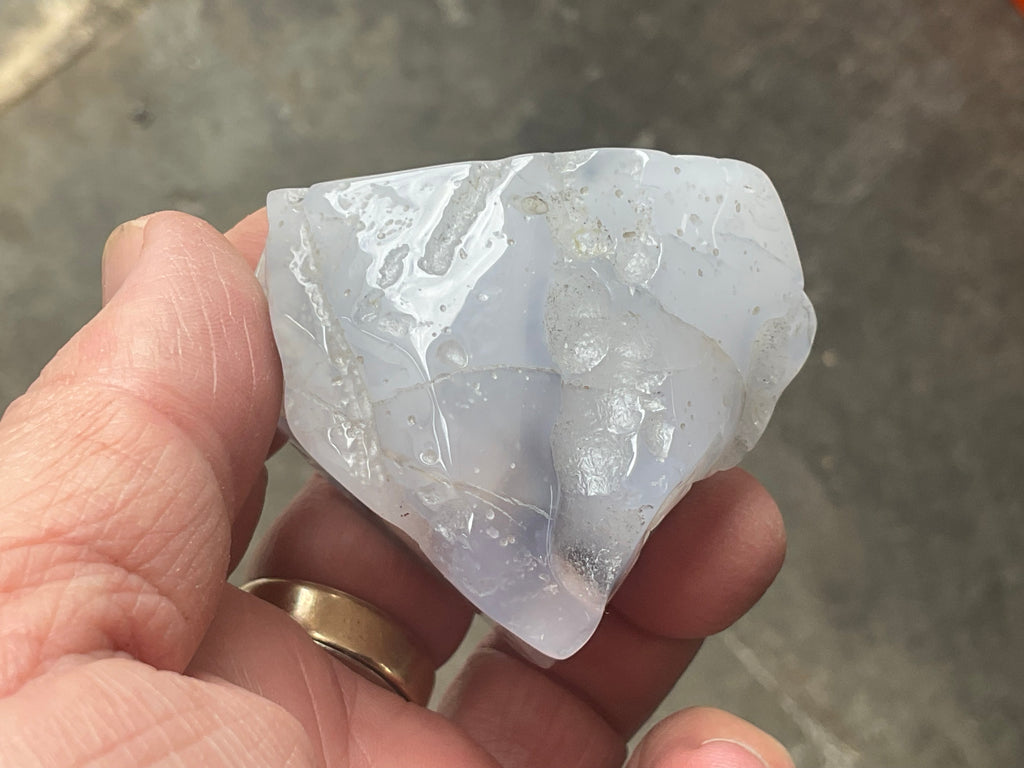 133g Blue Chalcedony Freeform 1B