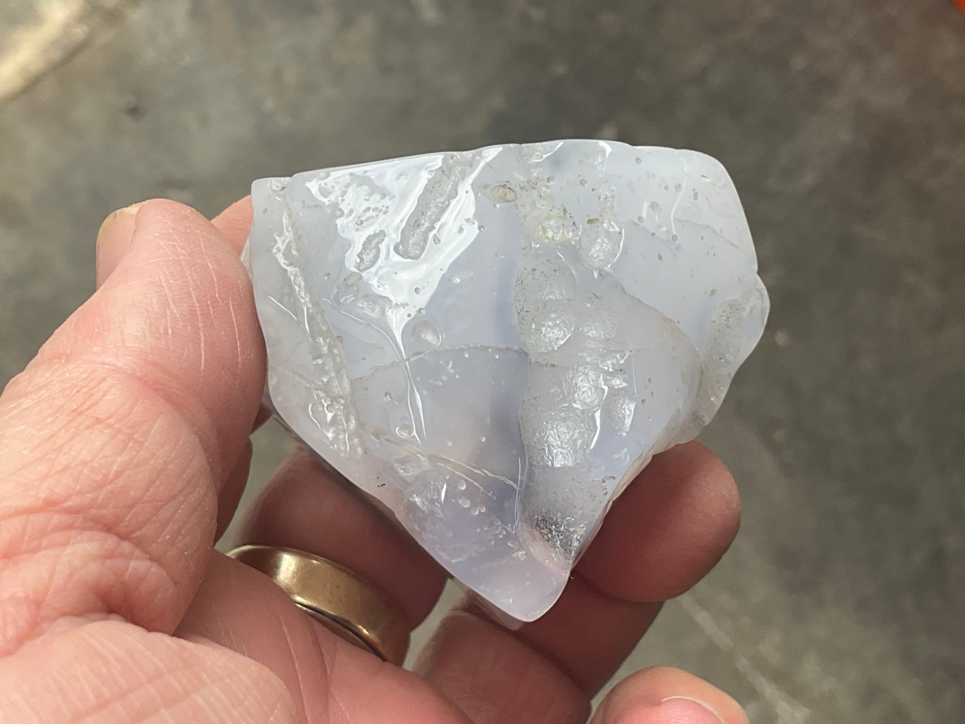 133g Blue Chalcedony Freeform 1B