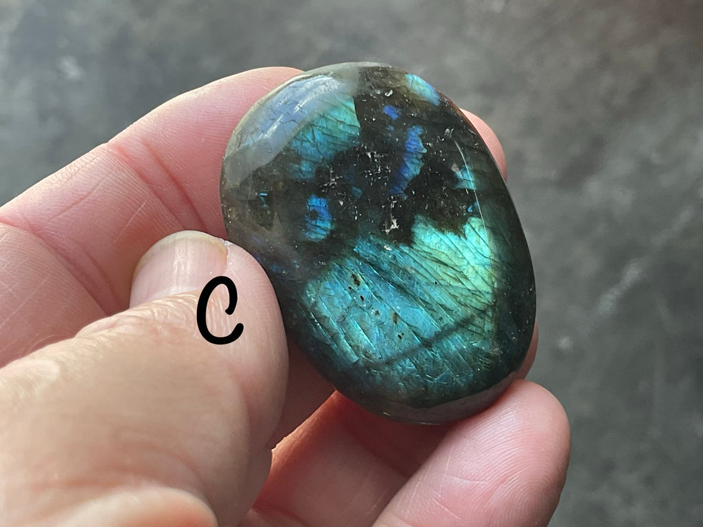 Labradorite Small Palmstone Group 3