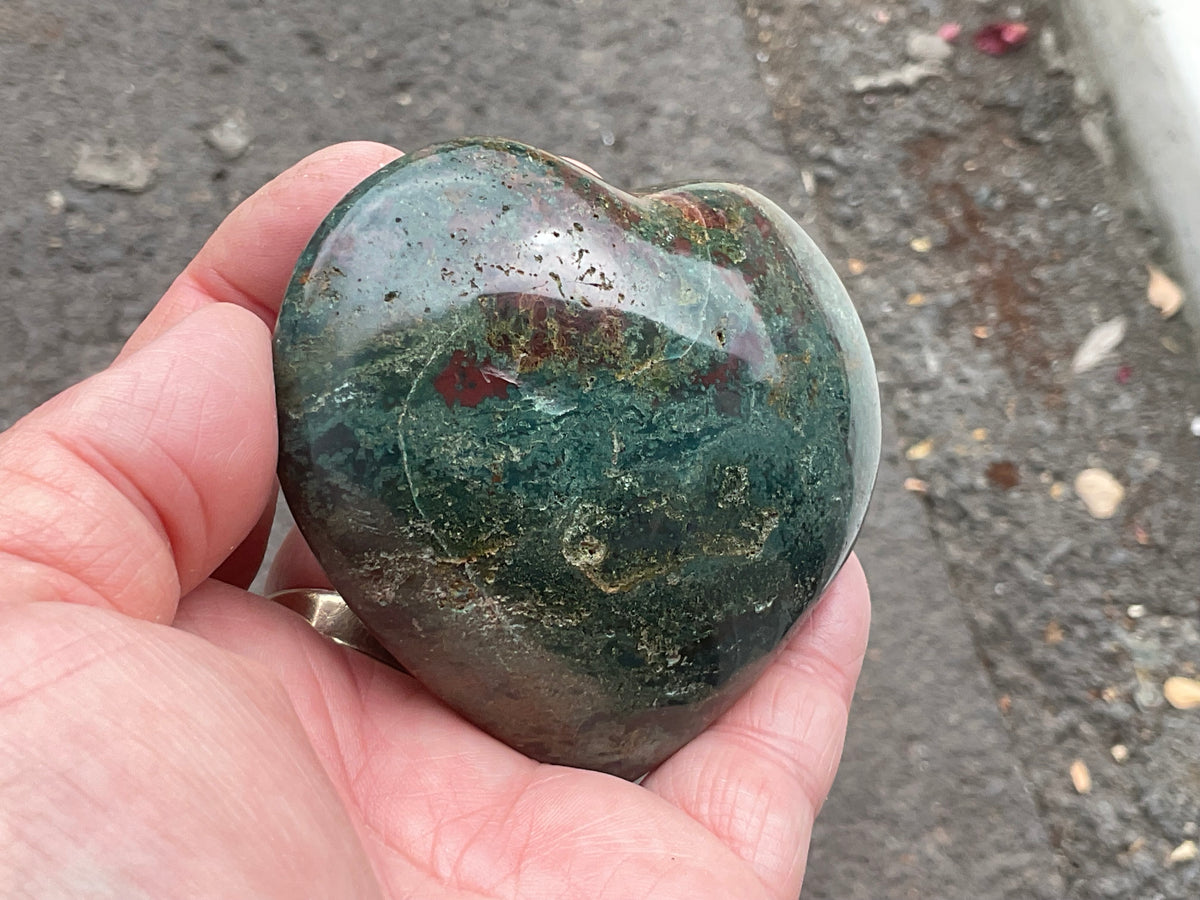 215g Ocean Jasper Heart 3A