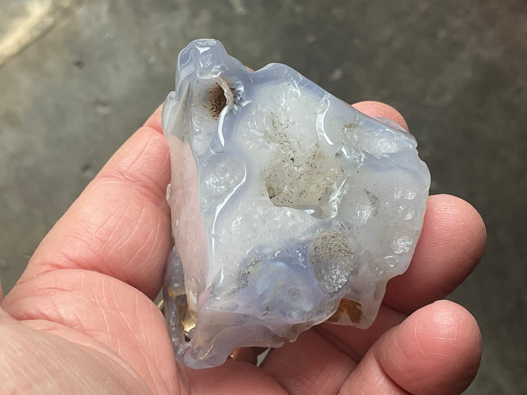 133g Blue Chalcedony Freeform 1B