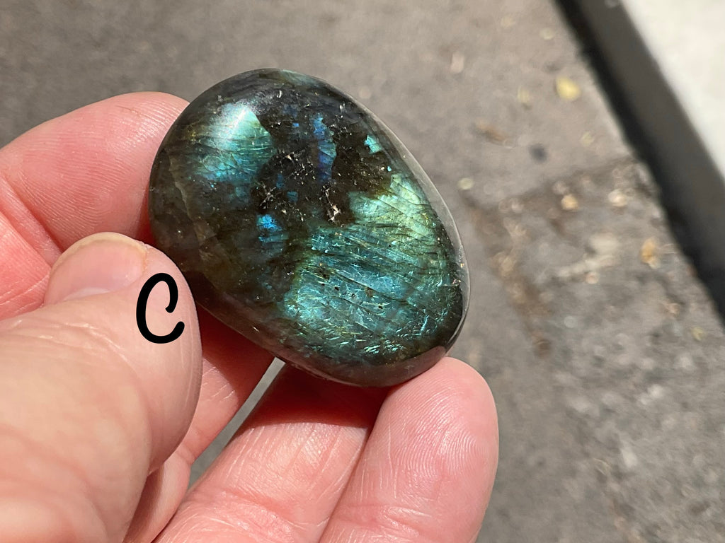 Labradorite Small Palmstone Group 3