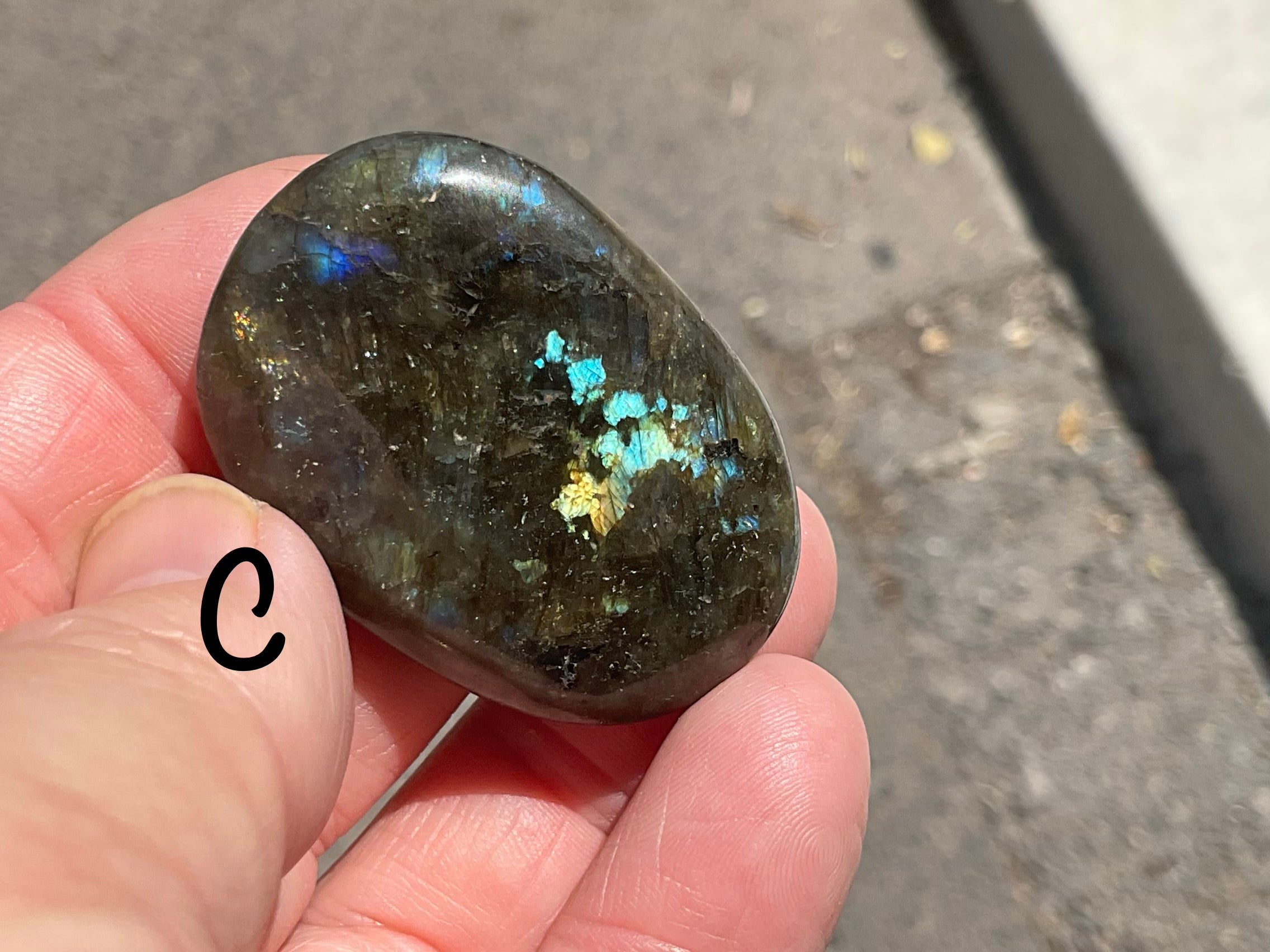 Labradorite Small Palmstone Group 3