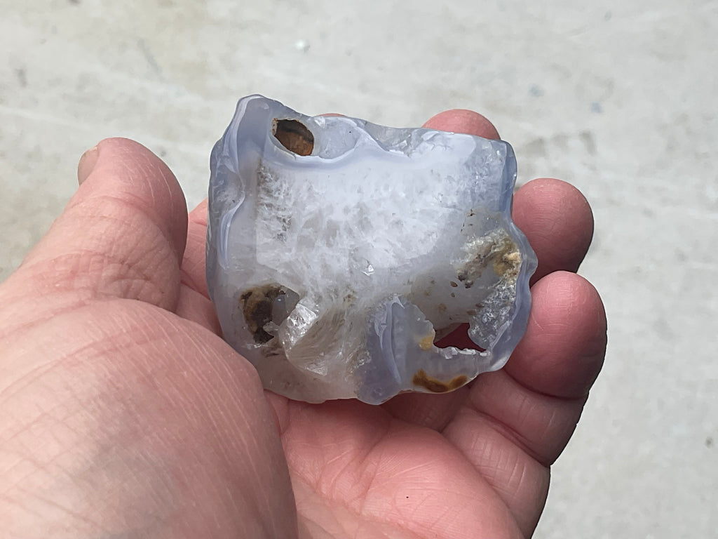 133g Blue Chalcedony Freeform 1B