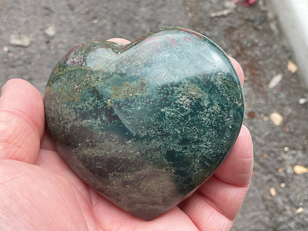 215g Ocean Jasper Heart 3A