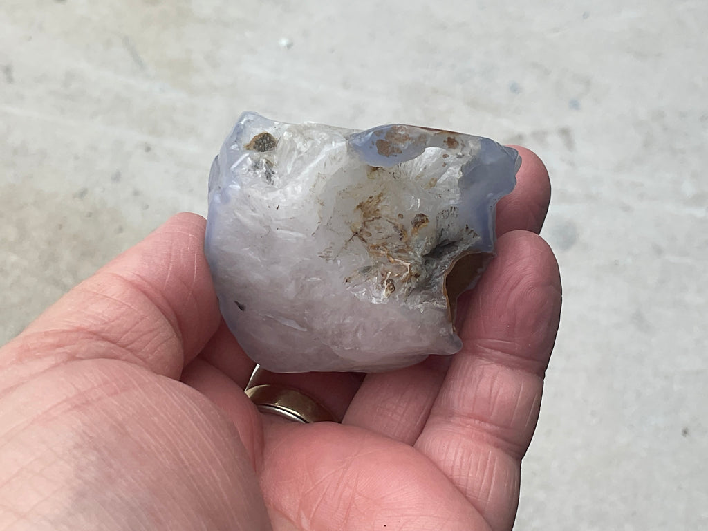133g Blue Chalcedony Freeform 1B