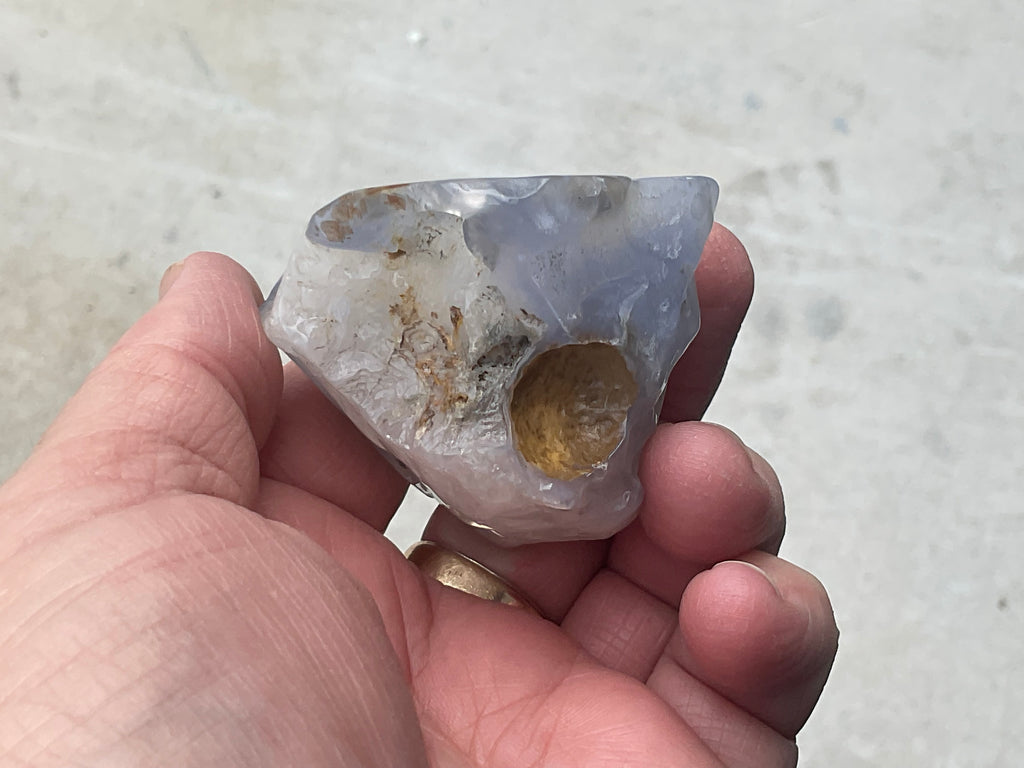 133g Blue Chalcedony Freeform 1B