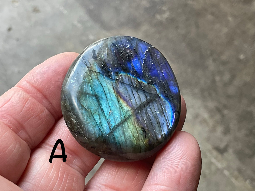 Labradorite Small Palmstone Group 4