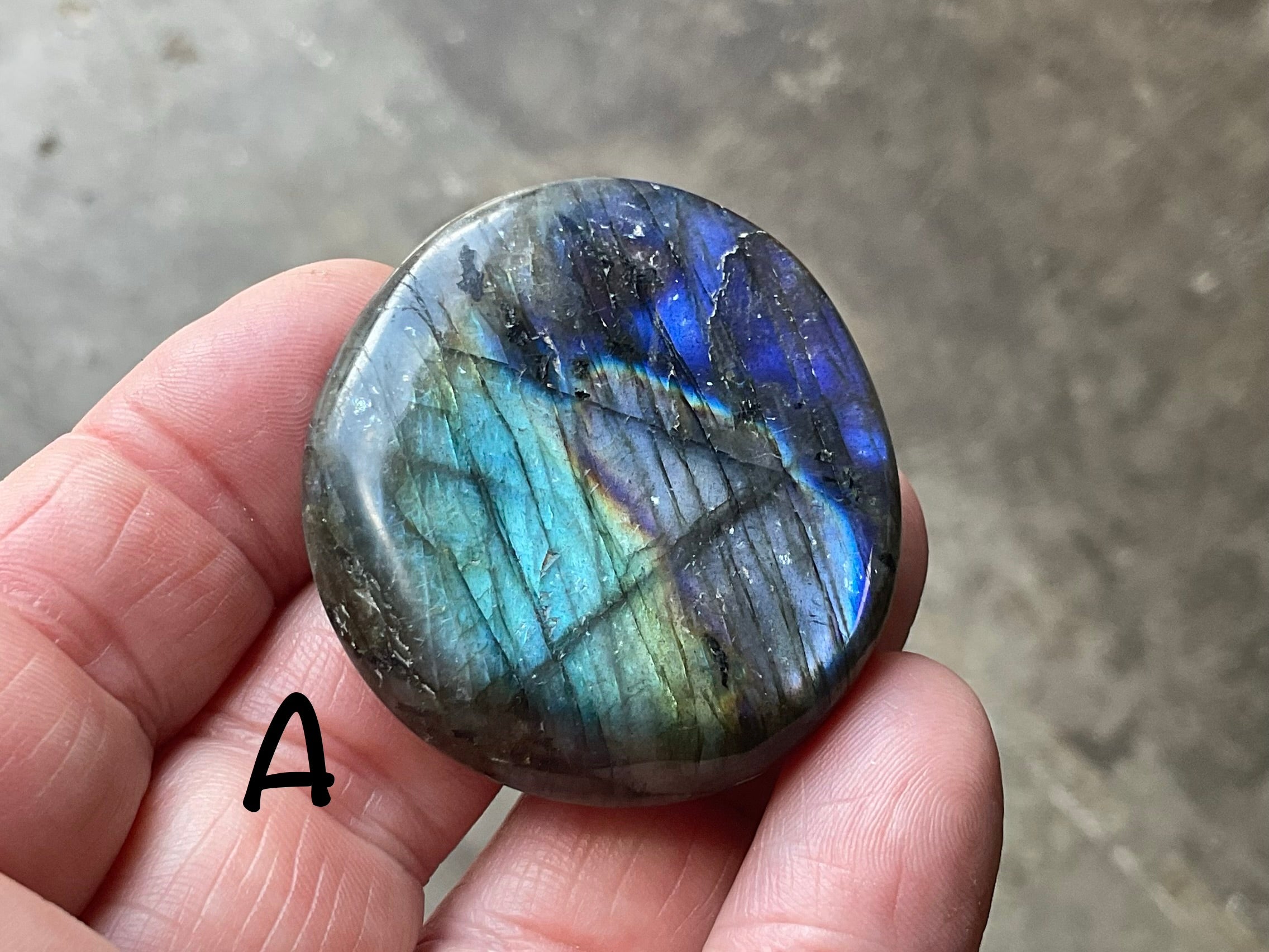 Labradorite Small Palmstone Group 4