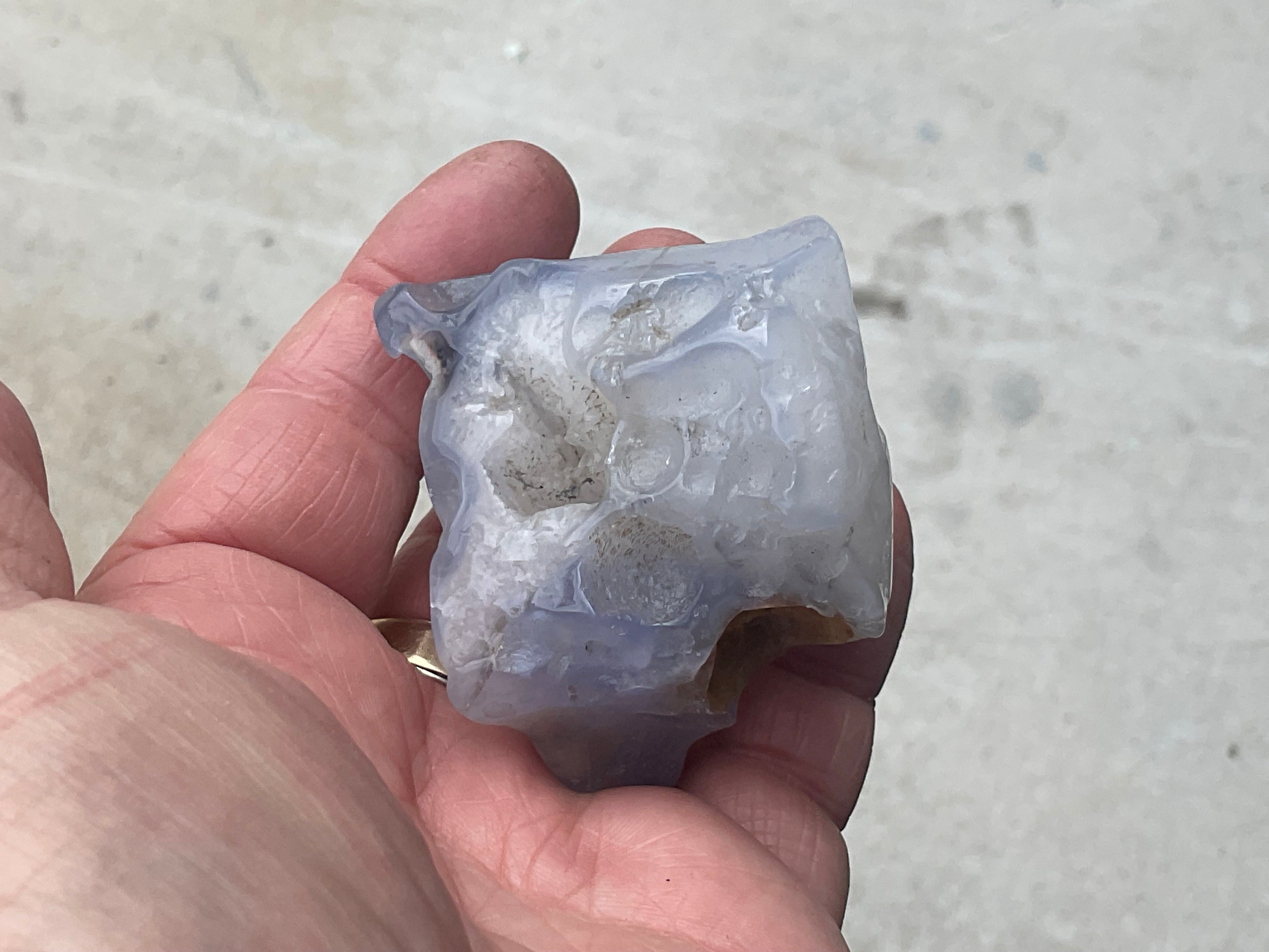 133g Blue Chalcedony Freeform 1B