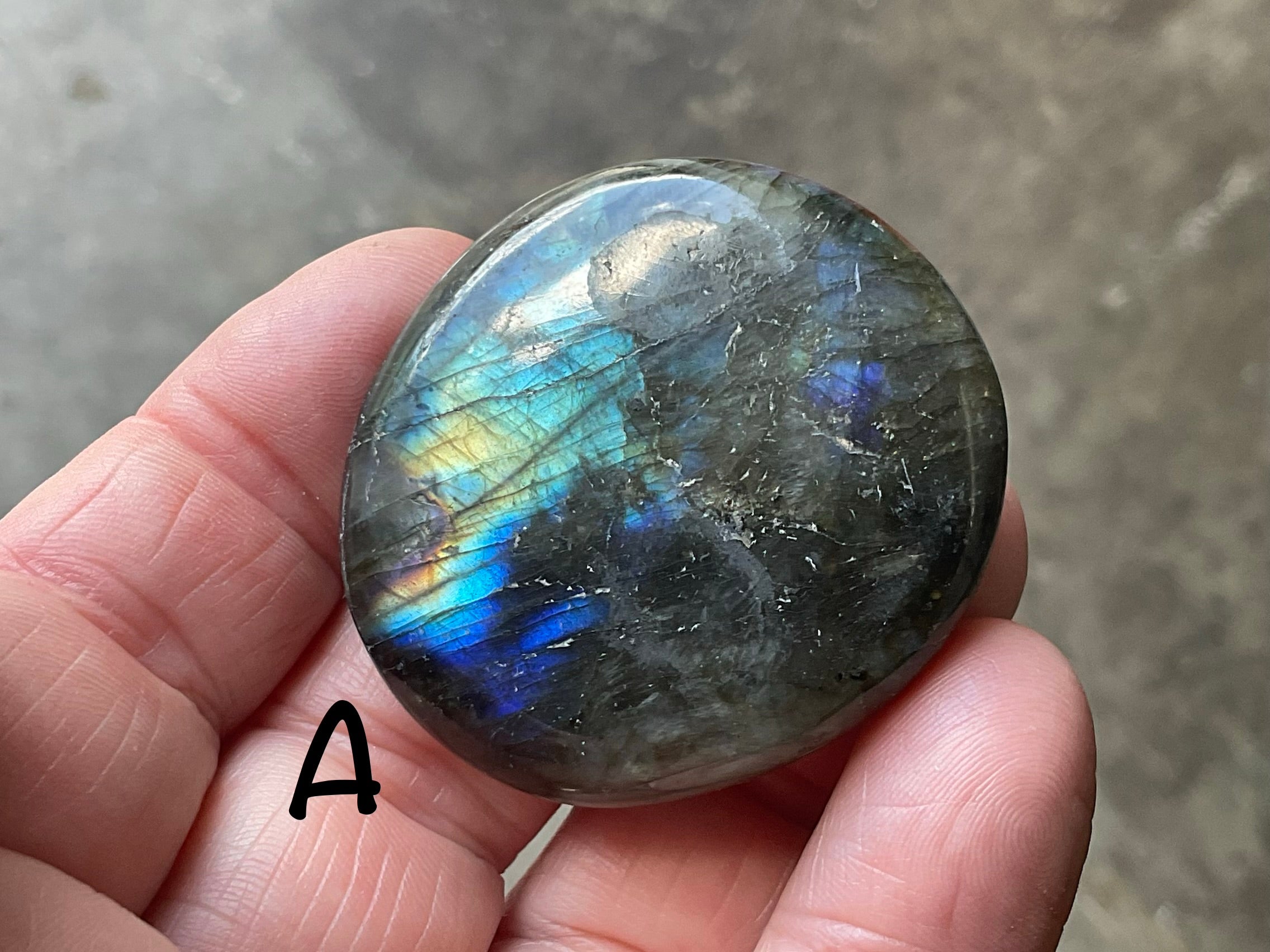 Labradorite Small Palmstone Group 4