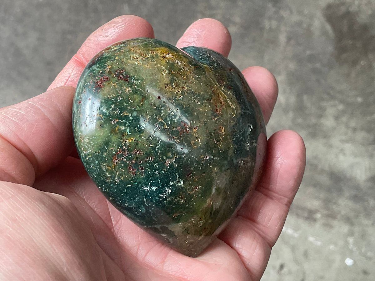 234g Ocean Jasper Heart 3B