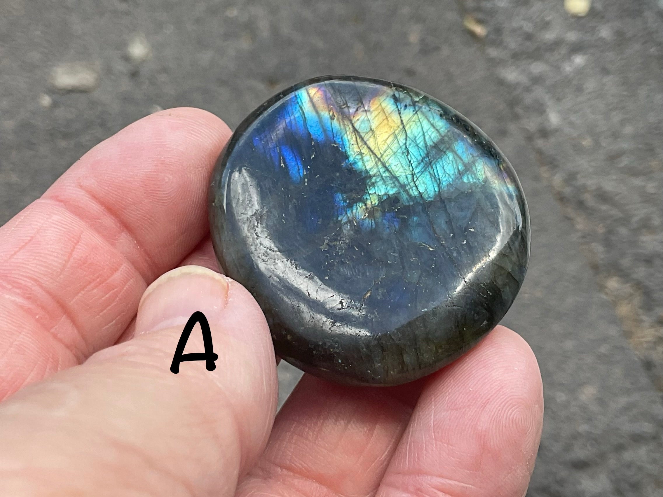 Labradorite Small Palmstone Group 4